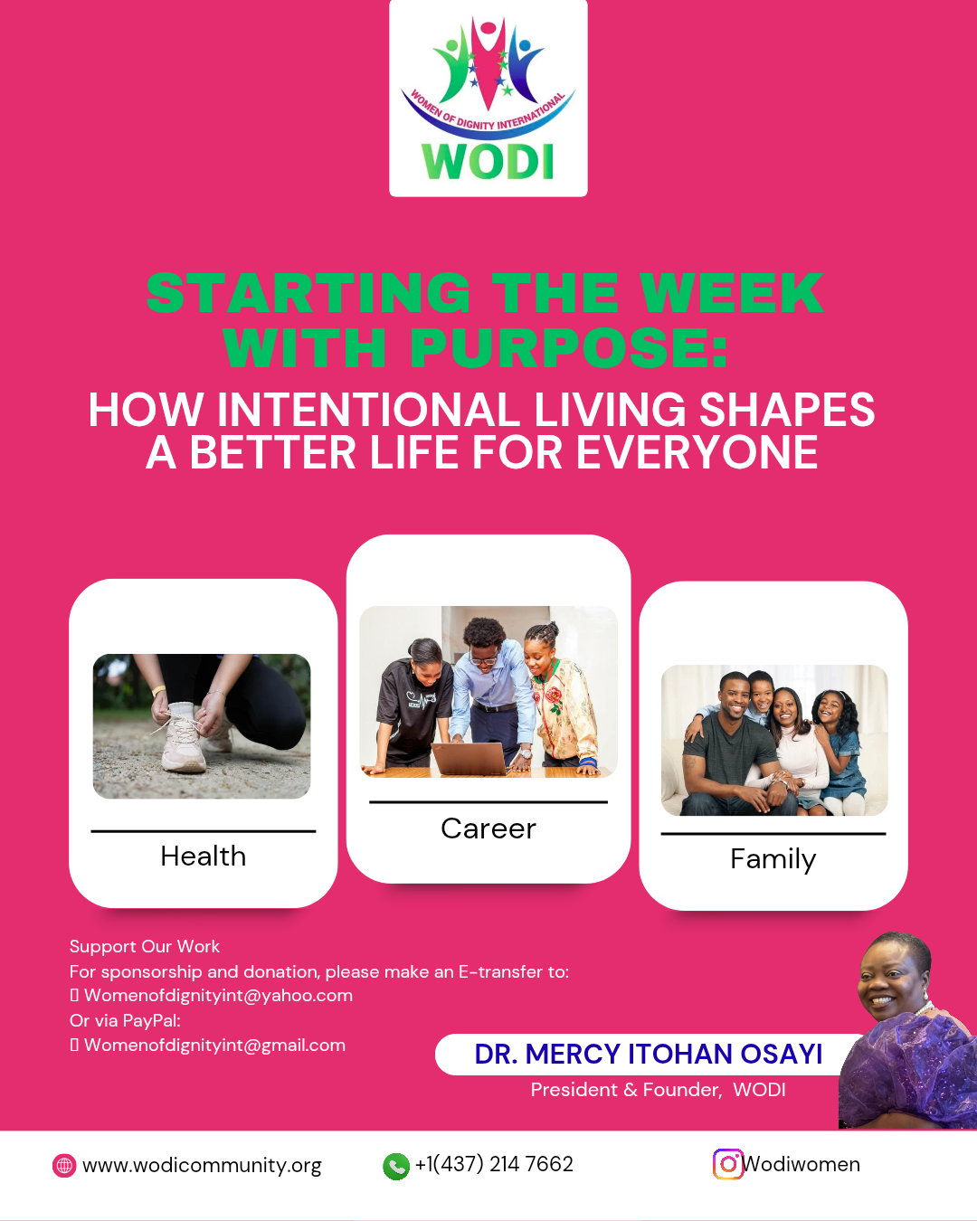 Starting the Week with Purpose: How Intentional Living Shapes a Better Life for Everyone